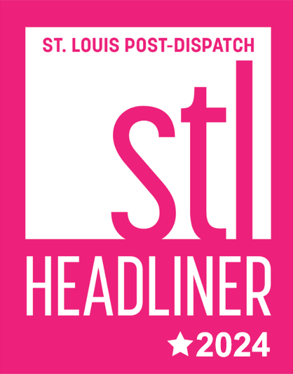 logo for the STL Headliners St. Louis Post-Dispatch 2024 Awards, in hot pink