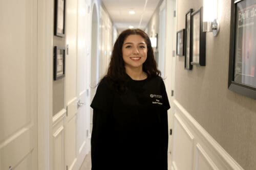 Women's Brinton Vision Scrubs with name embroidered